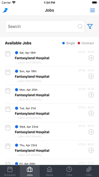 Capturas de pantalla de BlueSky Mobile Caregiver App
