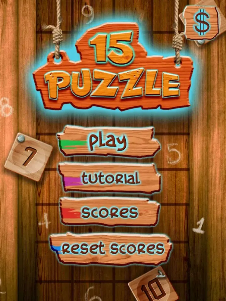 15 Puzzle with tutorial iPad  Screenshots