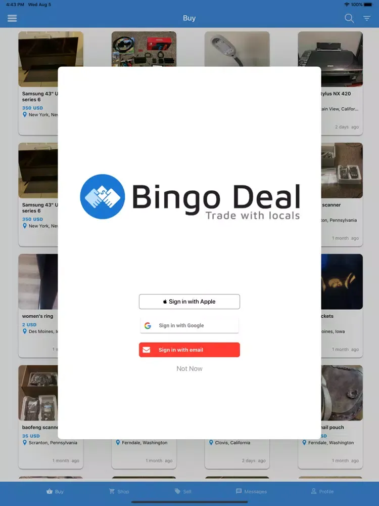Captures d'écran de Bingo Deal - Buy, Shop, Sell iPad 