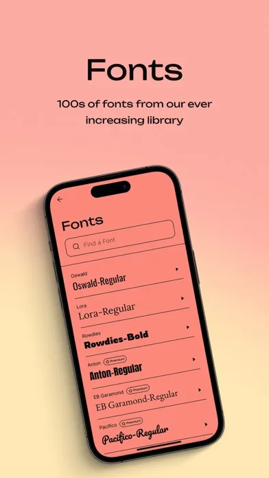 Tangkapan skrin Fonts,Stickers and Monograms
