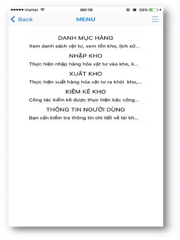 Quản lý kho BS SILVER iPad 应用截图