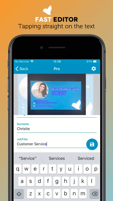 Sparrow Scan: Business Card স্ক্রিনশট