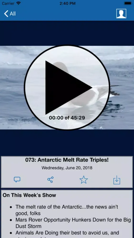 Captures d'écran de Blue Streak Science