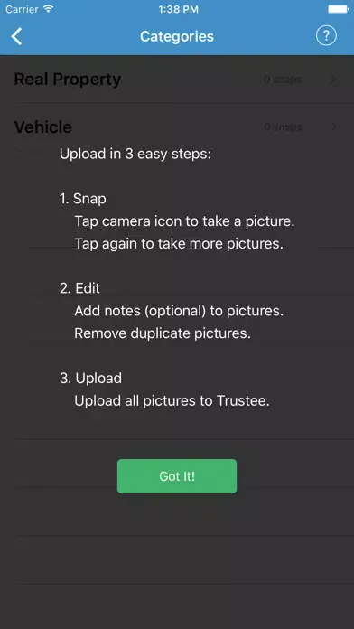 Ảnh chụp màn hình của Asset Snap