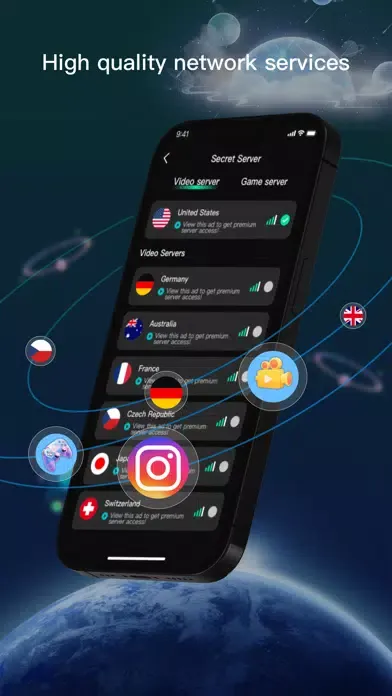 Capturas de tela do Blue Thunder VPN