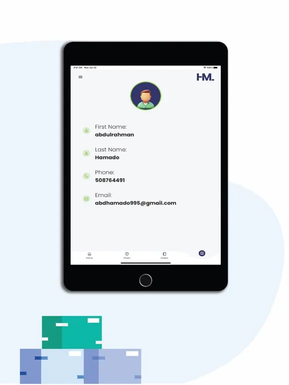 Tangkapan layar HML Facility management iPad 