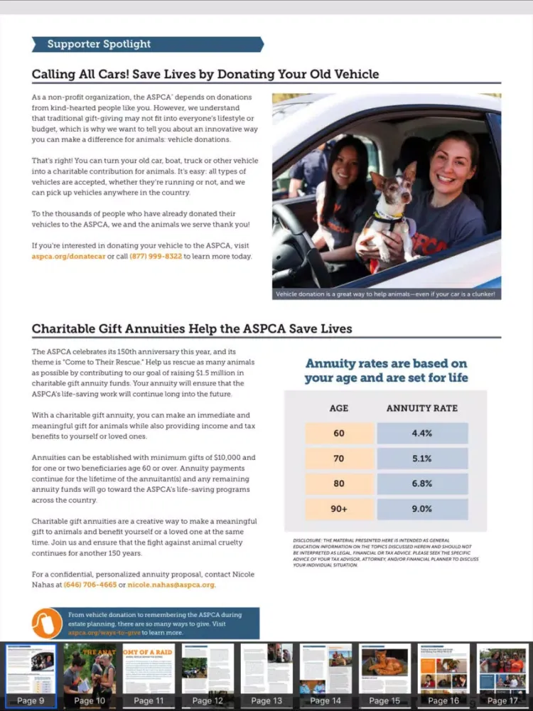 ASPCA Action iPad 应用截图