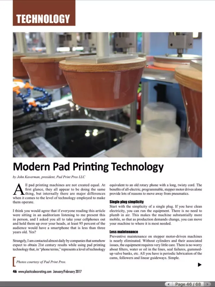 ภาพหน้าจอของ Plastics Decorating Magazine iPad 