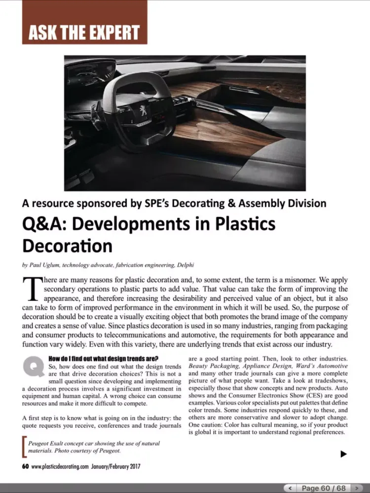 ภาพหน้าจอของ Plastics Decorating Magazine iPad 
