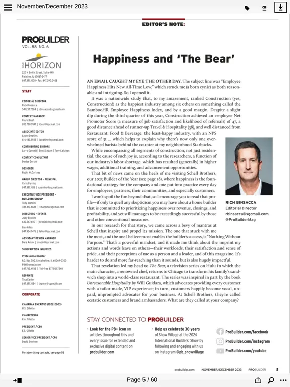 Zrzuty ekranu Professional Builder Magazine iPad