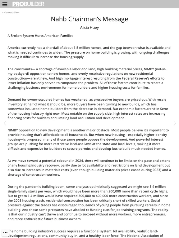 Zrzuty ekranu Professional Builder Magazine iPad