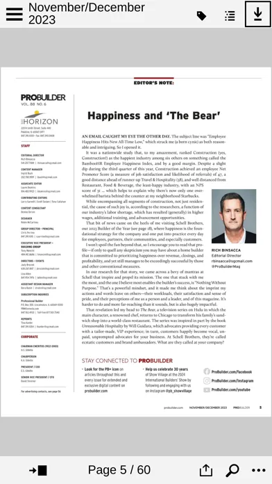 Zrzuty ekranu Professional Builder Magazine