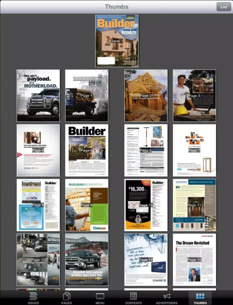 Builder Magazine Reader iPad 应用截图