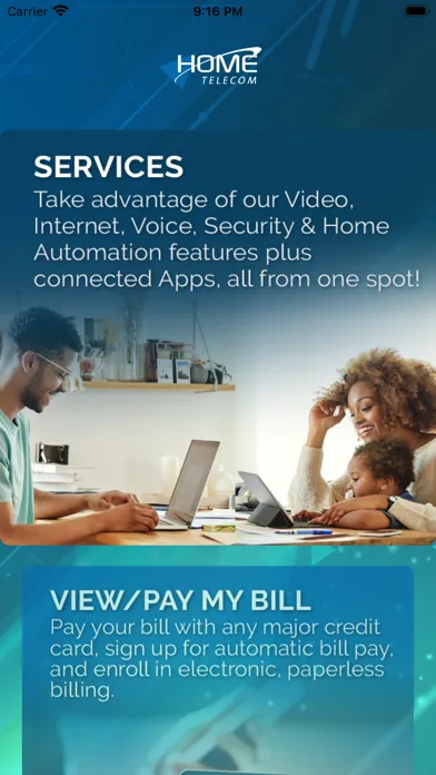 Capturas de pantalla de Home Telecom