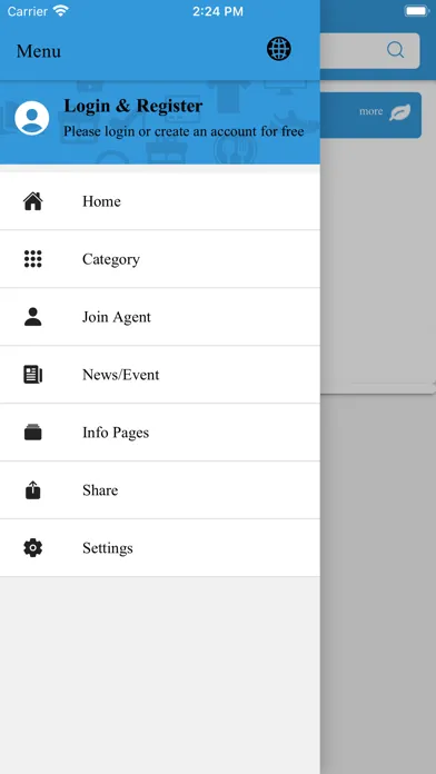 Ảnh chụp màn hình của Homeland App
