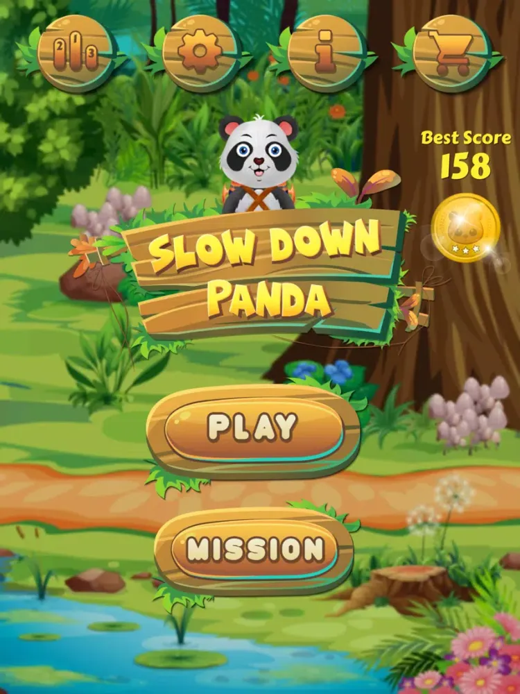 ภาพหน้าจอของ Slow Down Panda iPad 