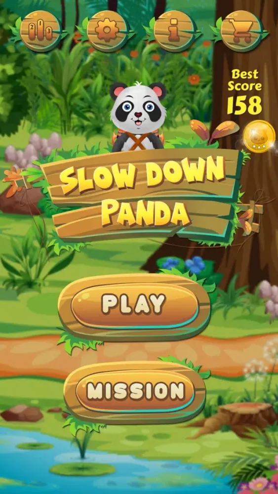 ภาพหน้าจอของ Slow Down Panda