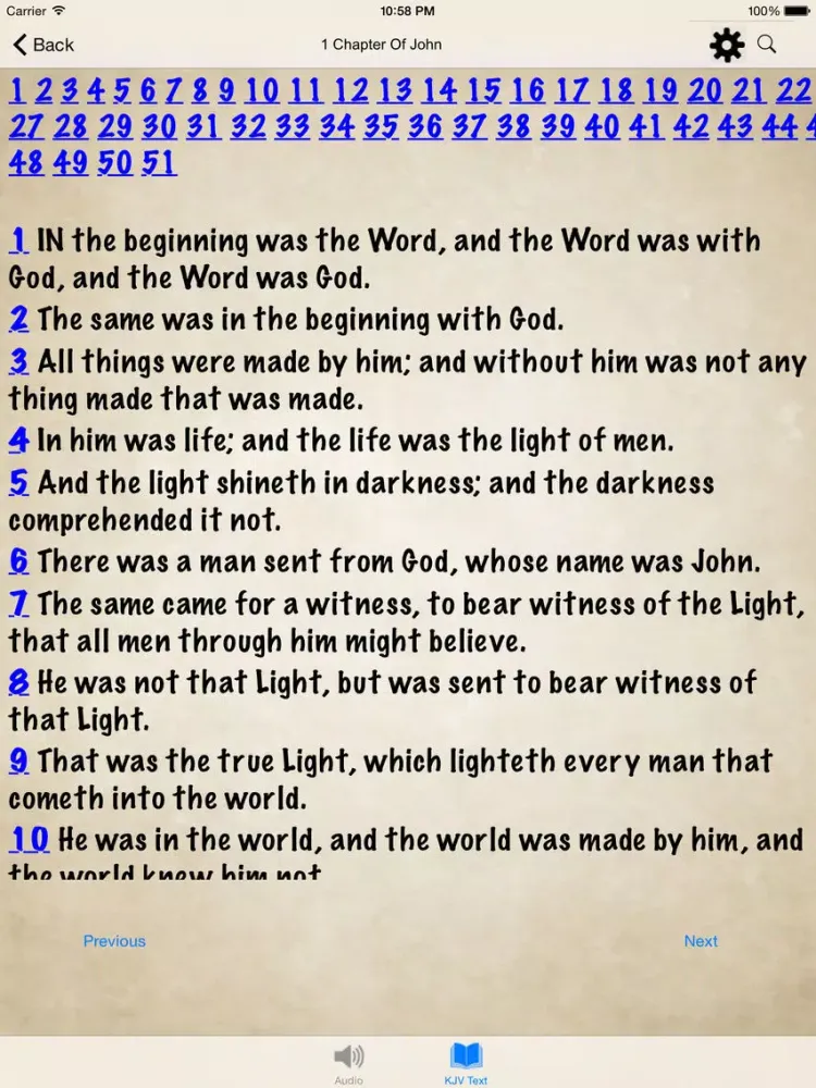 Holy Bible App - KJV Audio and Book iPad 应用截图