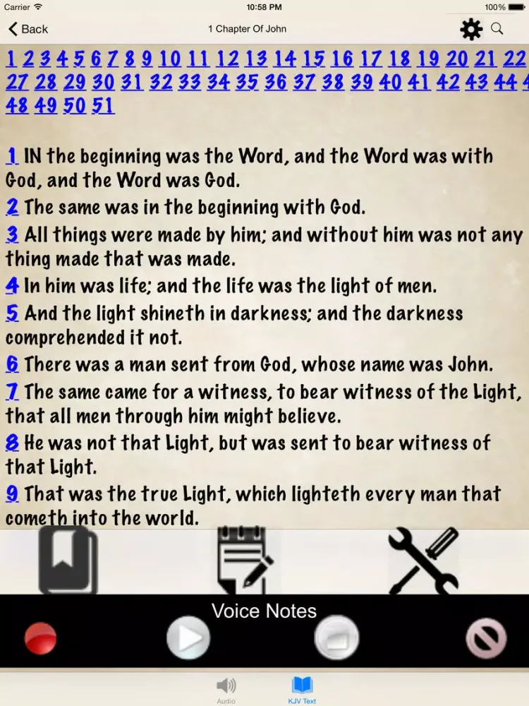 Holy Bible App - KJV Audio and Book iPad 应用截图