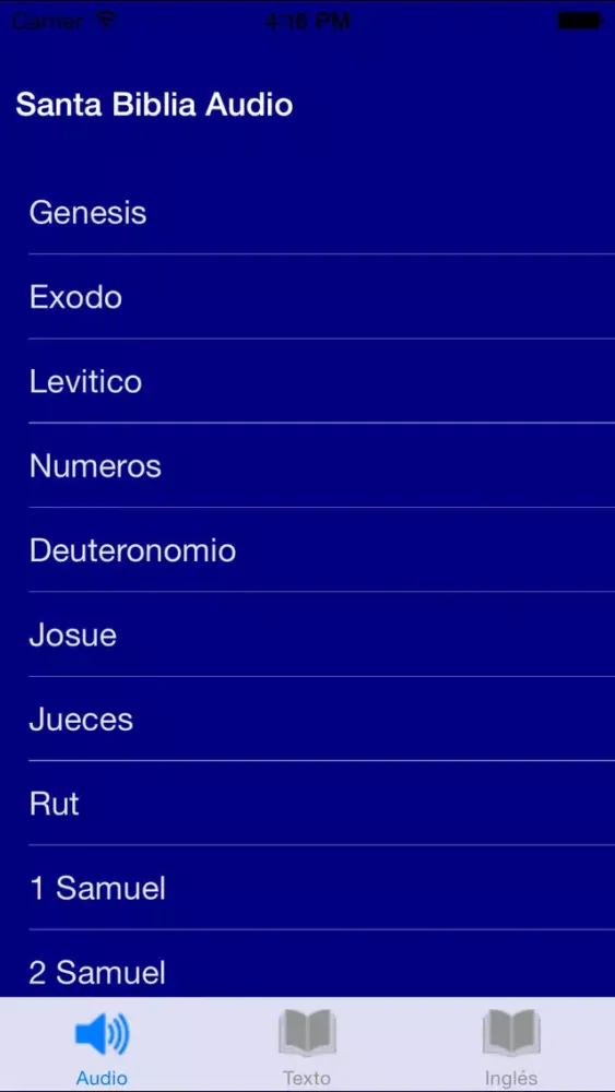 Ảnh chụp màn hình của Santa Biblia Audio - Reina Valera en Español