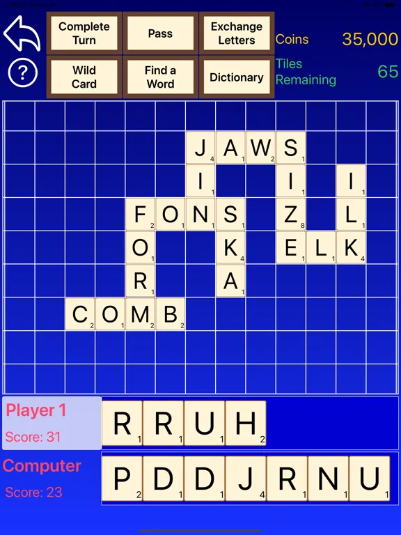 Tile Slinger Word Tile Game iPad  Screenshots