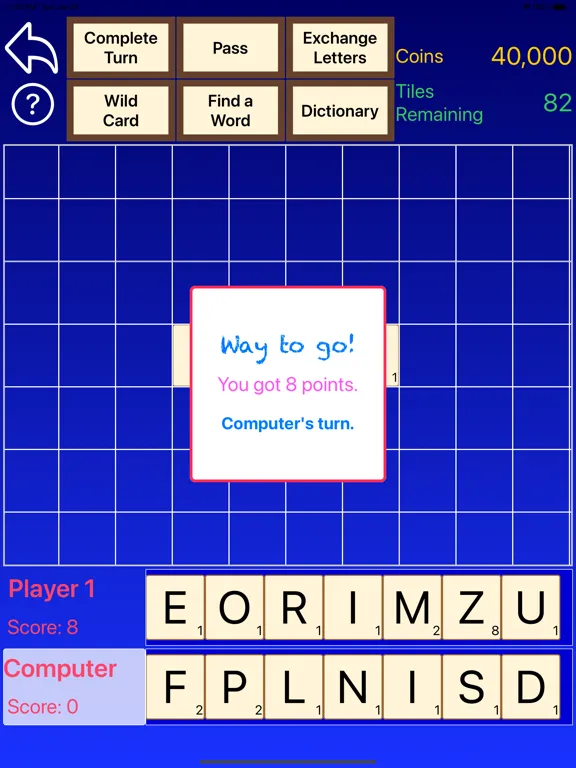 Tile Slinger Word Tile Game iPad  Screenshots