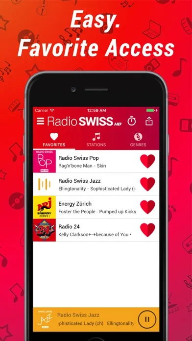 Zrzuty ekranu Radio Swiss HD
