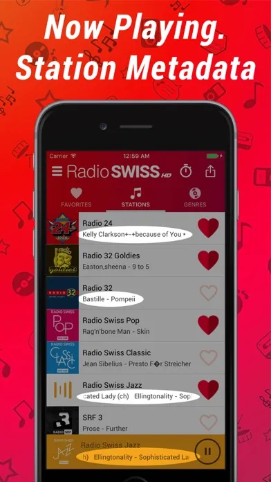 Zrzuty ekranu Radio Swiss HD
