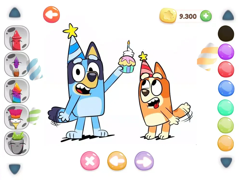 Capturas de pantalla de Cute Bluey Doodle Book iPad 