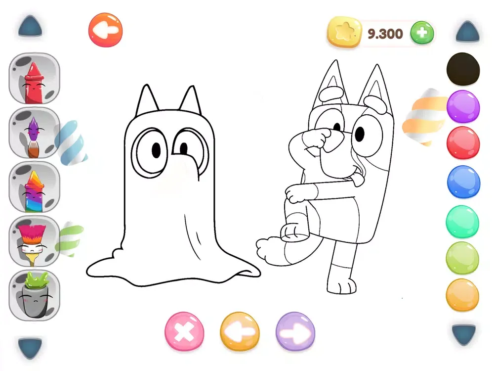 Capturas de pantalla de Cute Bluey Doodle Book iPad 