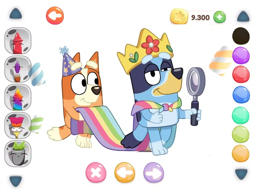 Capturas de pantalla de Cute Bluey Doodle Book iPad 