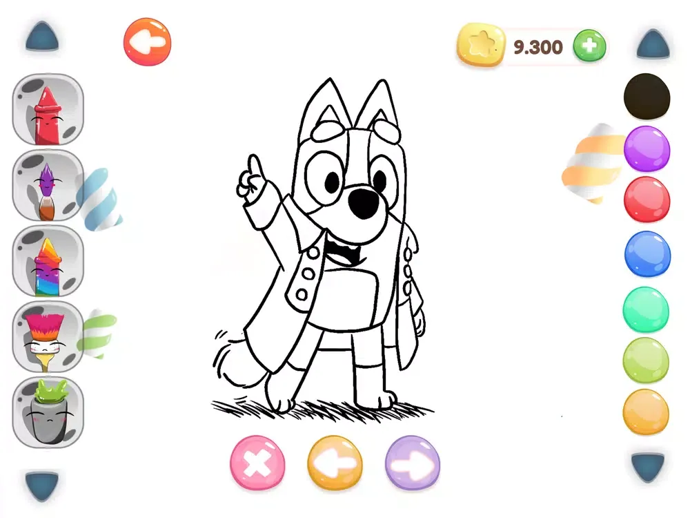 Capturas de pantalla de Cute Bluey Doodle Book iPad 