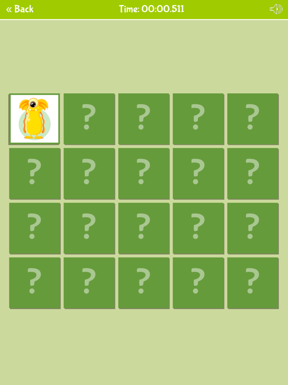Cute Monsters Matching Game iPad  Screenshots