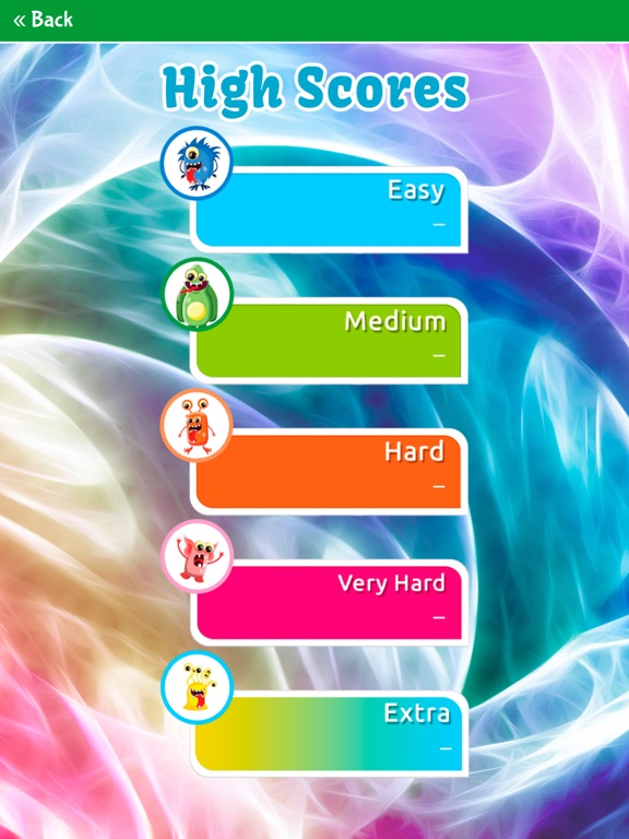 Cute Monsters Matching Game iPad  Screenshots