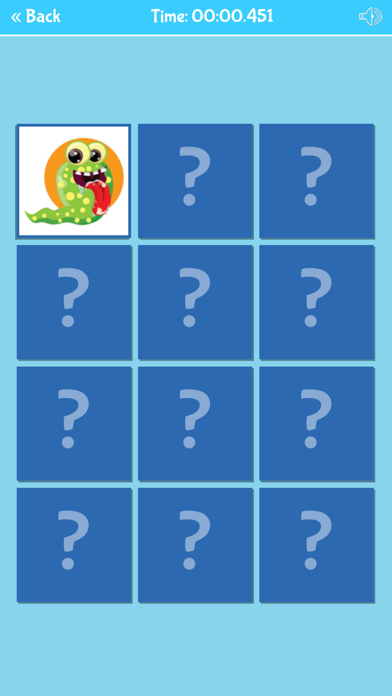 Cute Monsters Matching Game Screenshots
