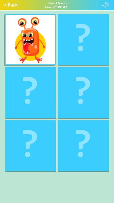 Cute Monsters Matching Game स्क्रीनशॉट