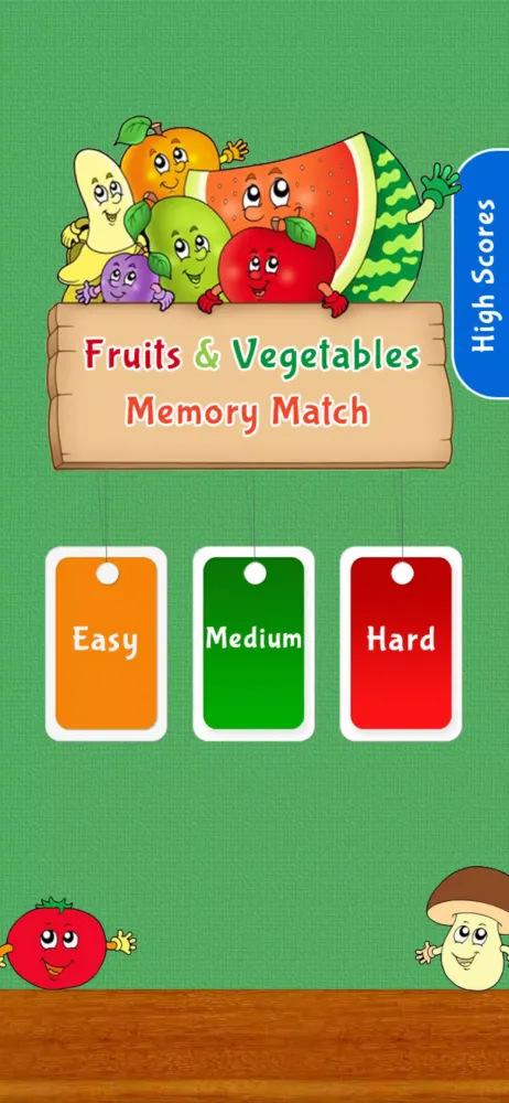 Tangkapan skrin Memory Game: Fruits & Veggies