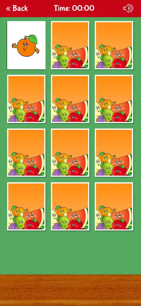 Tangkapan skrin Memory Game: Fruits & Veggies
