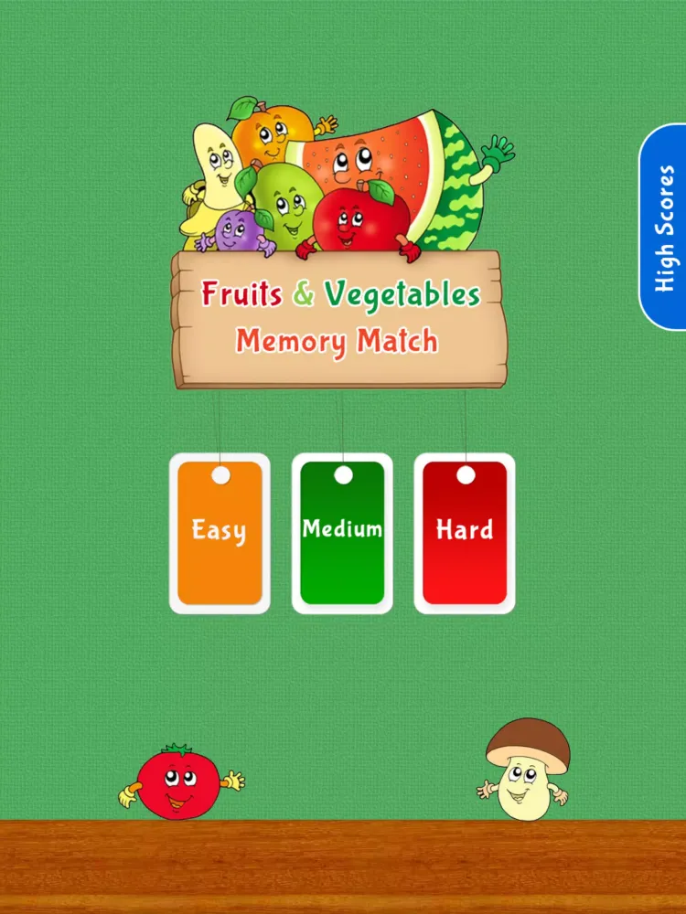 Tangkapan skrin Memory Game: Fruits & Veggies