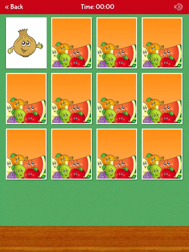 Tangkapan skrin Memory Game: Fruits & Veggies