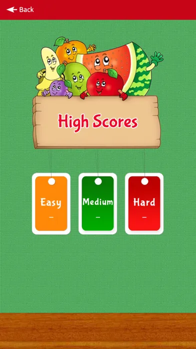 Zrzuty ekranu Fruits Vegetables Memory Game