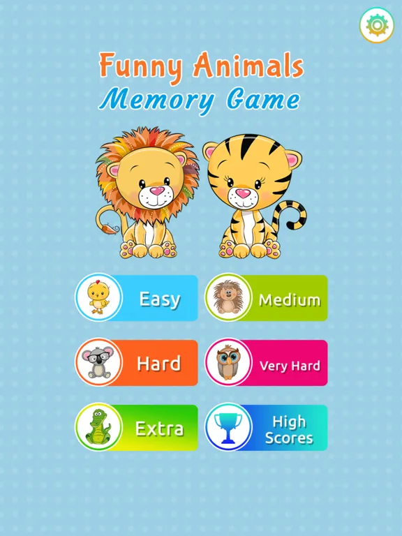 Zrzuty ekranu Funny Animals Memory Game iPad 