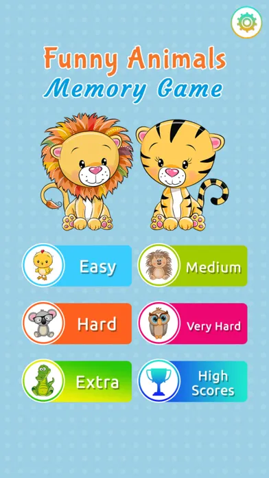 Zrzuty ekranu Funny Animals Memory Game