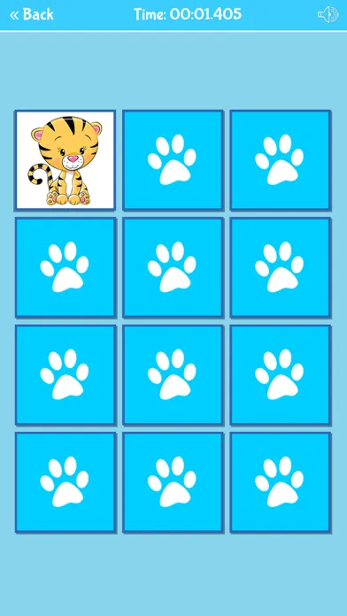 Zrzuty ekranu Funny Animals Memory Game