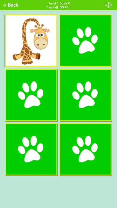 Zrzuty ekranu Funny Animals Memory Game