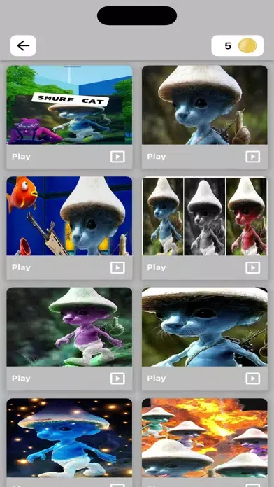 Capturas de tela do Smurf cat - Jigsaw