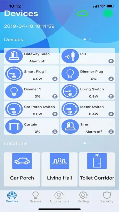 Bluguard SmartHome Screenshots