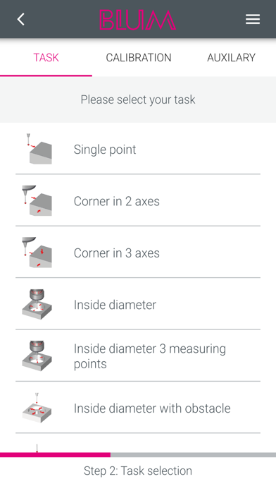 Captures d'écran de BLUM measureXpert