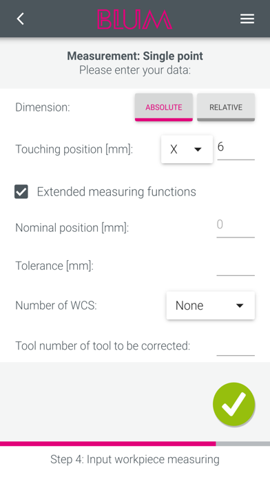 Captures d'écran de BLUM measureXpert