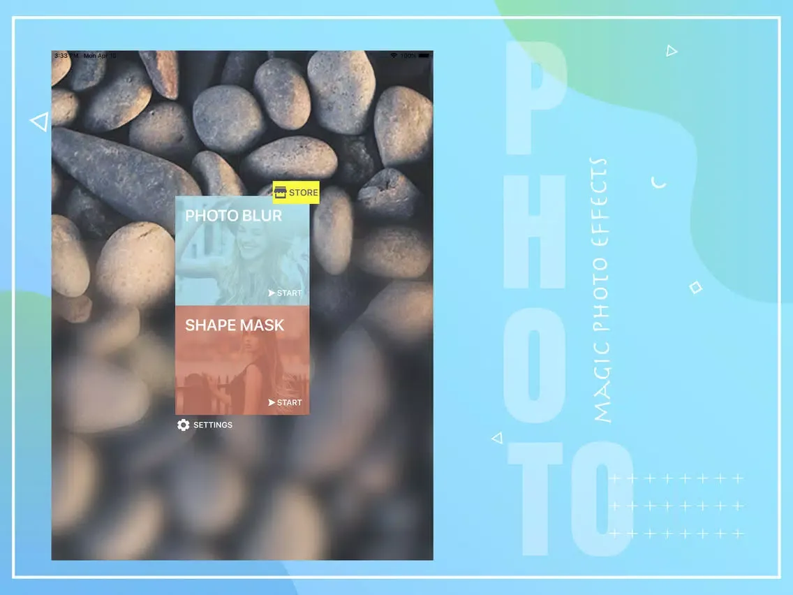 Get Likes Pic Mask & Blur Edit iPad  Ekran Görüntüleri